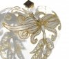 Christmas ornament heart 12cm - Golden wings